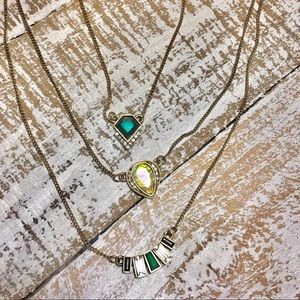 Vintage Deco Style Multi-Strand Necklace